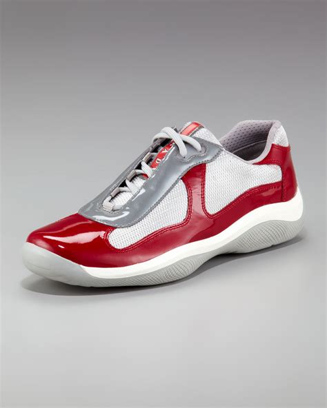 prada sneaker red